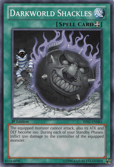 Darkworld Shackles [BP01-EN083] Common (ONLINE ORDER ONLY)
