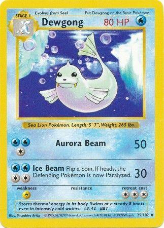 Dewgong (25/102) [Base Set Shadowless Unlimited] (Online Only)