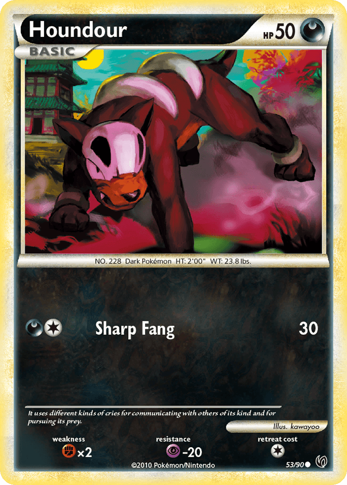 Houndour (53/90) [HeartGold & SoulSilver: Undaunted] (Online Only)