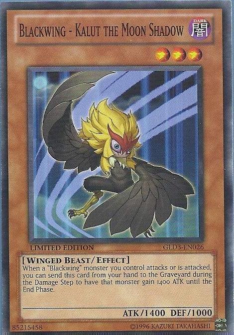 Blackwing - Kalut the Moon Shadow [GLD3-EN026] Common (ONLINE ORDER ONLY)