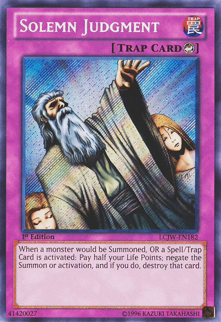 Solemn Judgment [LCJW-EN182] Secret Rare (ONLINE ORDER ONLY)
