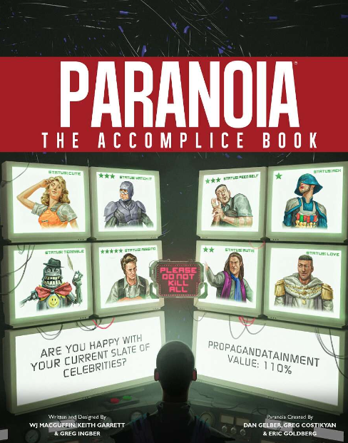 Paranoia: The Accomplice Book (Online Only)