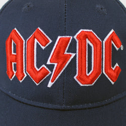 AC/DC Classic Logo Embroidered Snapback Hat (ONLINE ORDER ONLY)