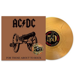 For Those About To Rock (50th Anniversary Edition, Gold Color Vinyl) [Import] [Vinyl] (ONLINE ORDER ONLY)