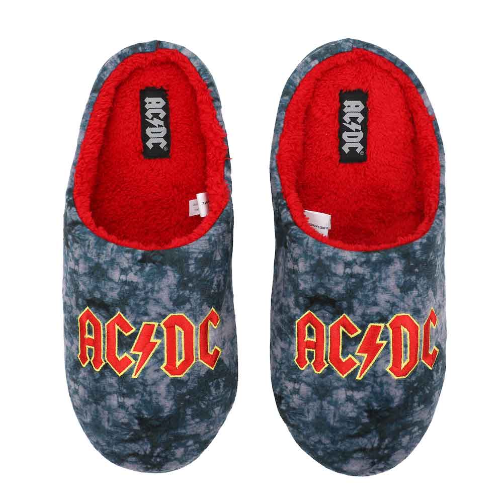 AC/DC Classic Rock Embroidered Slippers (Online Order Only)