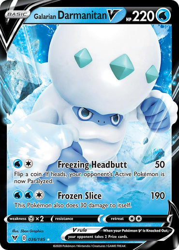 Galarian Darmanitan V (036/185) [Sword & Shield: Vivid Voltage] (Online Only)