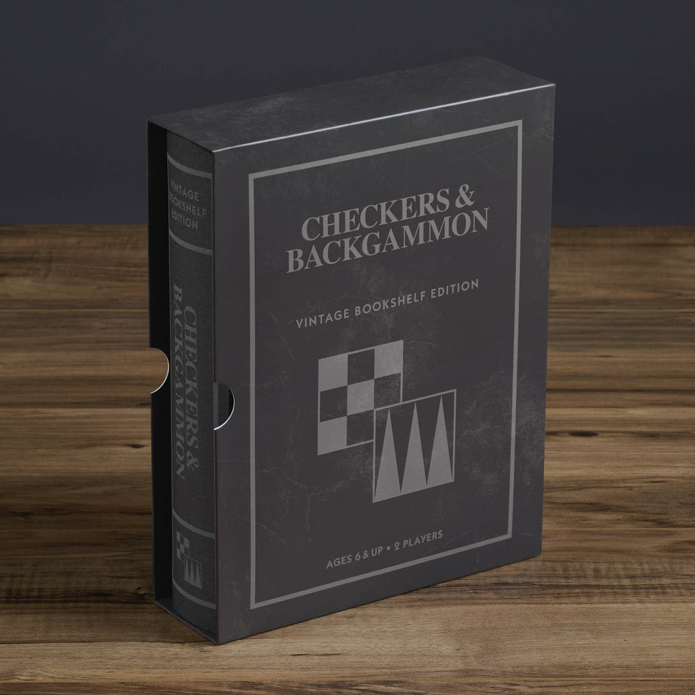 Checkers & Backgammon - Vintage Bookshelf Edition (ONLINE ORDER ONLY)