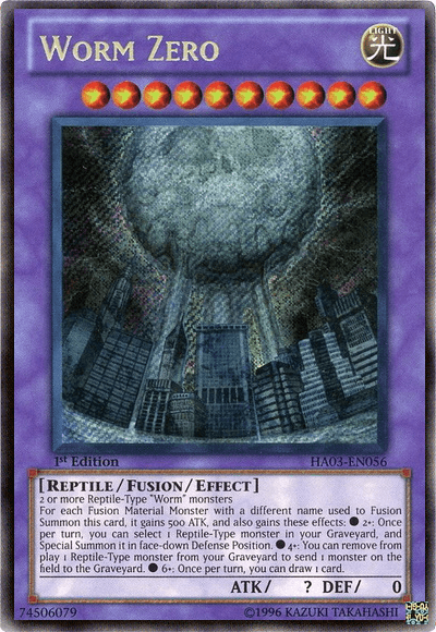 Worm Zero [HA03-EN056] Secret Rare (ONLINE ORDER ONLY)