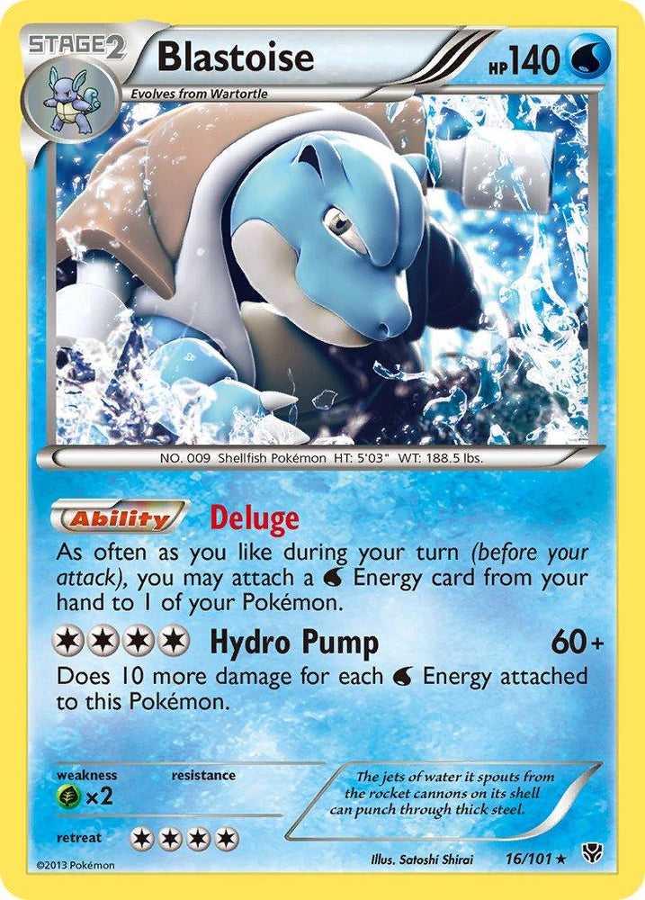 Blastoise (16/101) (Theme Deck Exclusive) [Black & White: Plasma Blast] (Online Only)