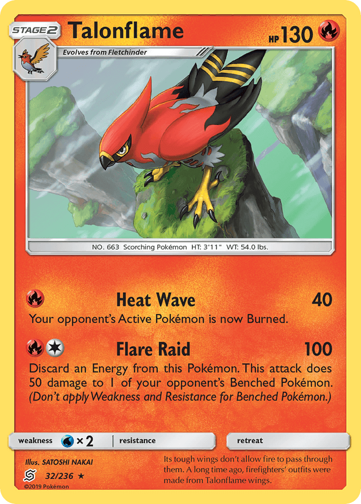 Talonflame (32/236) [Sun & Moon: Unified Minds] (Online Only)