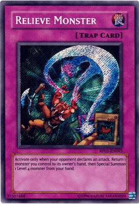 Relieve Monster [RP01-EN093] Secret Rare (ONLINE ORDER ONLY)