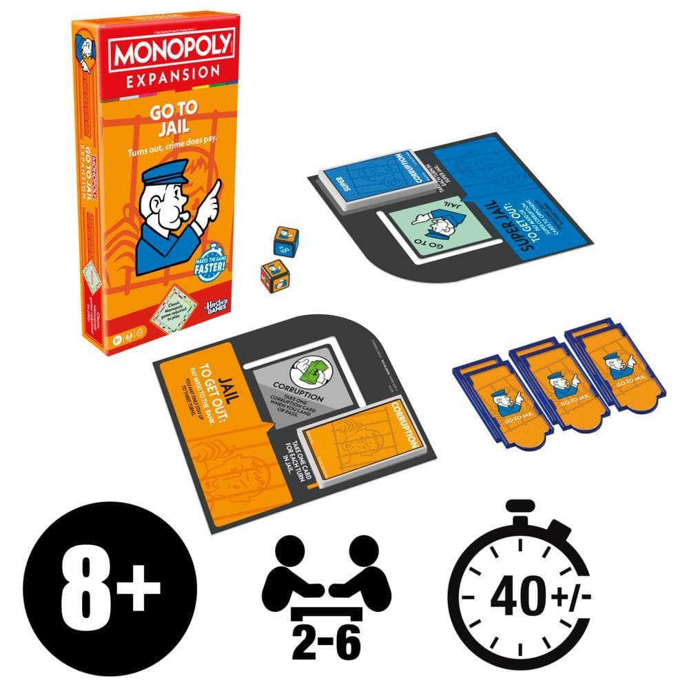 Monopoly Go To Jail Expansion (ONLINE ORDER ONLY)