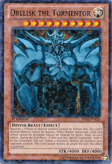 Obelisk the Tormentor [BP02-EN125] Mosaic Rare (ONLINE ORDER ONLY)