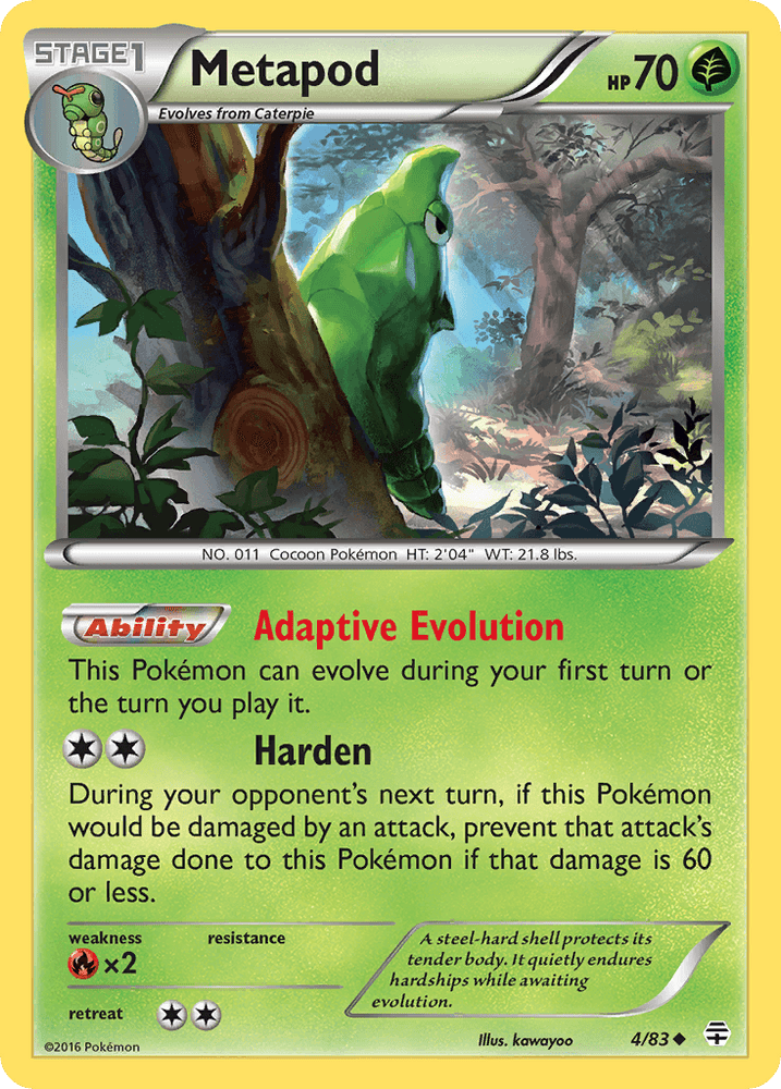 Metapod (4/83) [XY: Generations] (Online Only)
