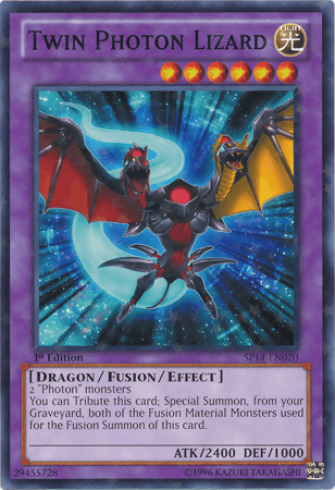 Twin Photon Lizard [SP14-EN020] Starfoil Rare (ONLINE ORDER ONLY)