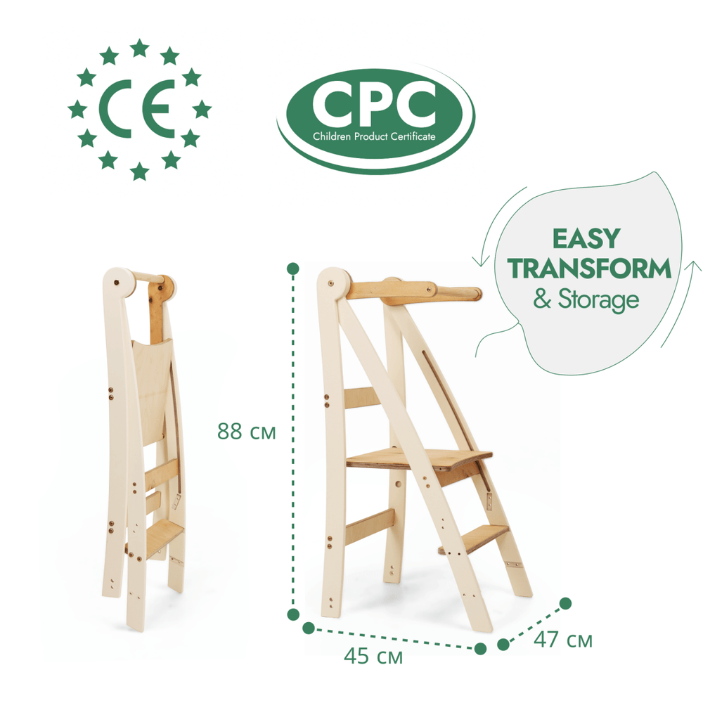 Adjustable Montessori Tower - Kids Step Stool (ONLINE ORDER ONLY)
