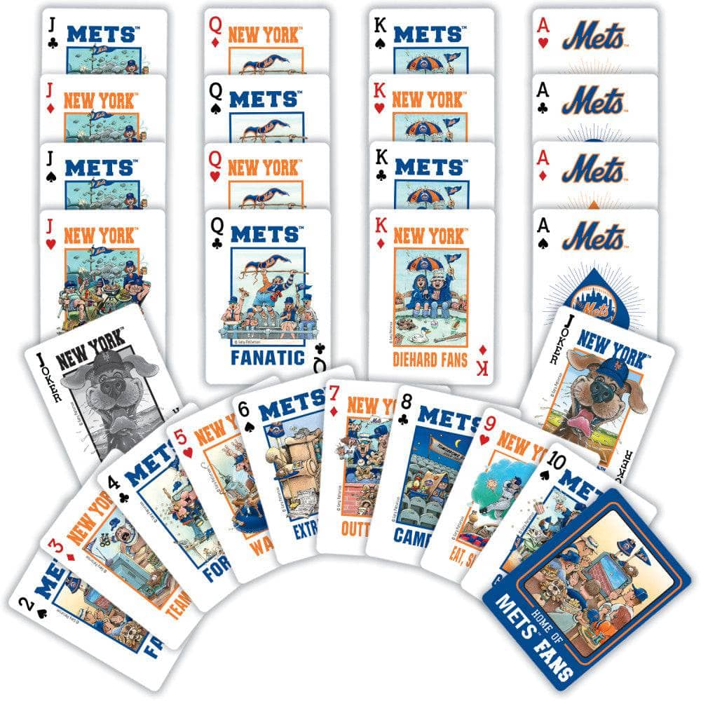 New York Mets Fan Deck Playing Cards - 54 Card Deck (ONLINE ORDER ONLY)