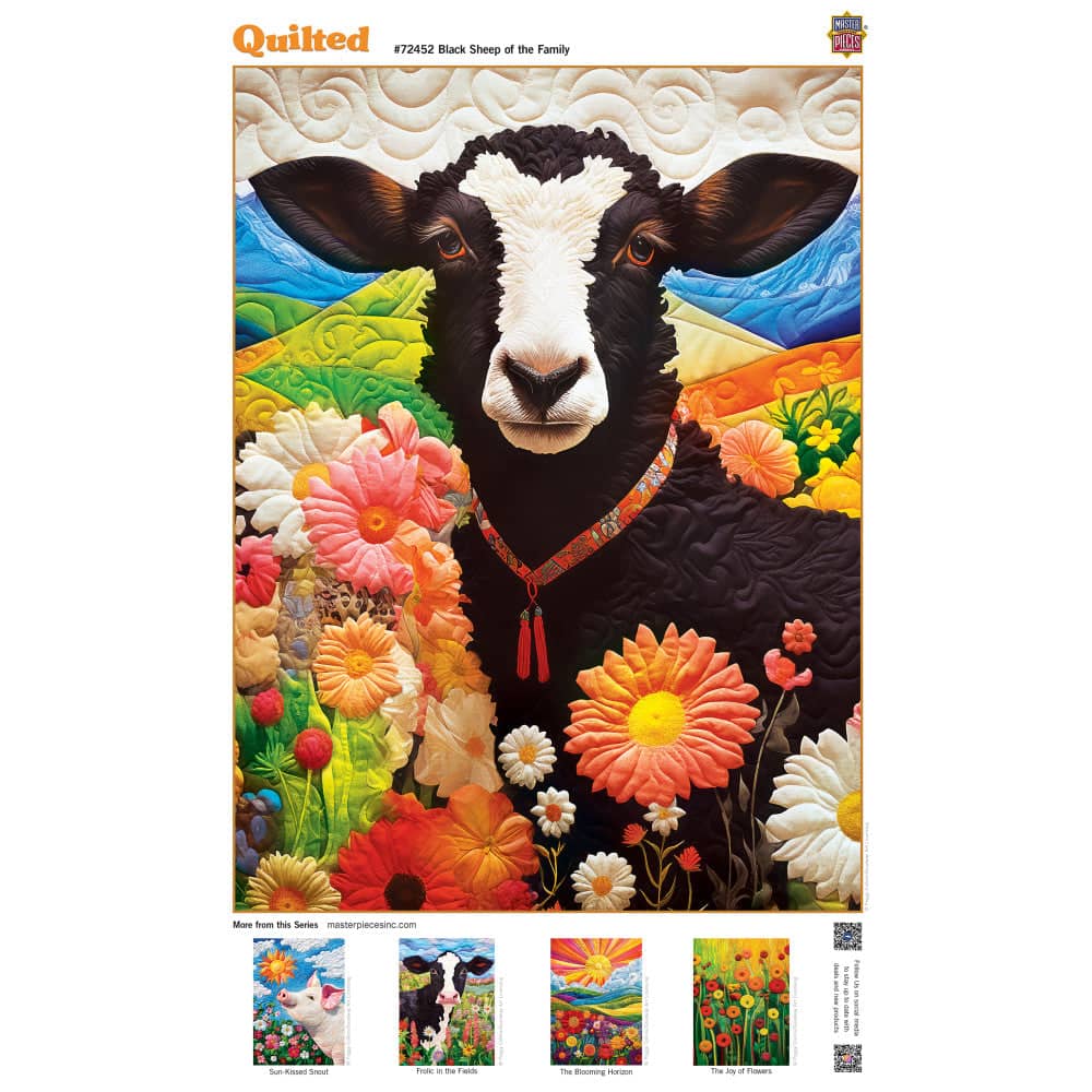 Quilted - Black Sheep of the Family 1000 Piece Jigsaw Puzzle