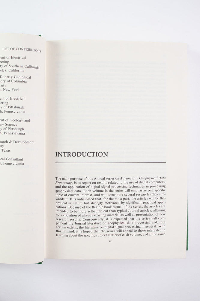 Advances in Geophysical Data Processing Vol. 1 (ONLINE ORDER ONLY)