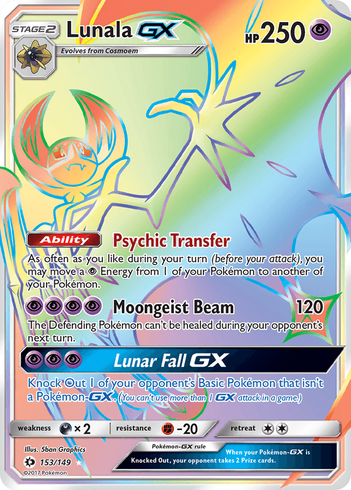 Lunala GX (153/149) [Sun & Moon: Base Set] (Online Only)