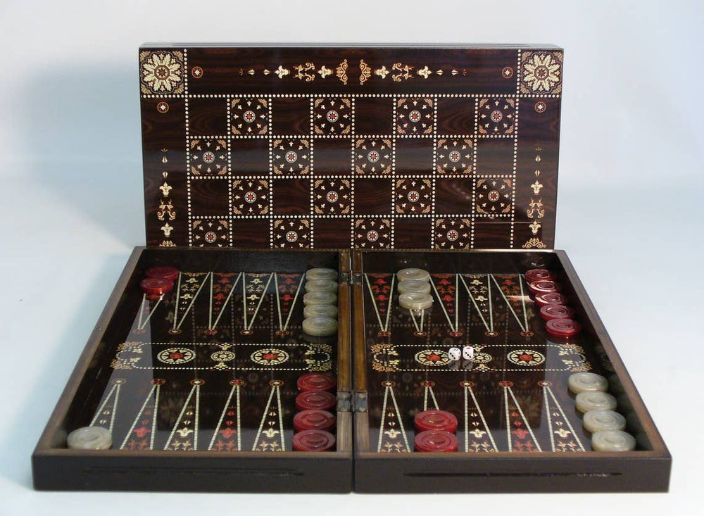 Backgammon- Floral Decoupage Backgammon (ONLINE ORDER ONLY)