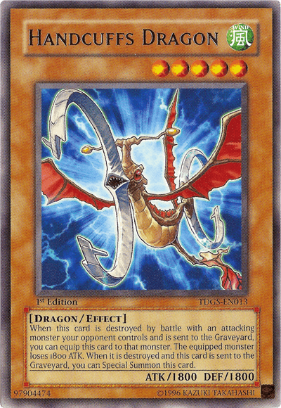 Handcuffs Dragon [TDGS-EN013] Rare (ONLINE ORDER ONLY)