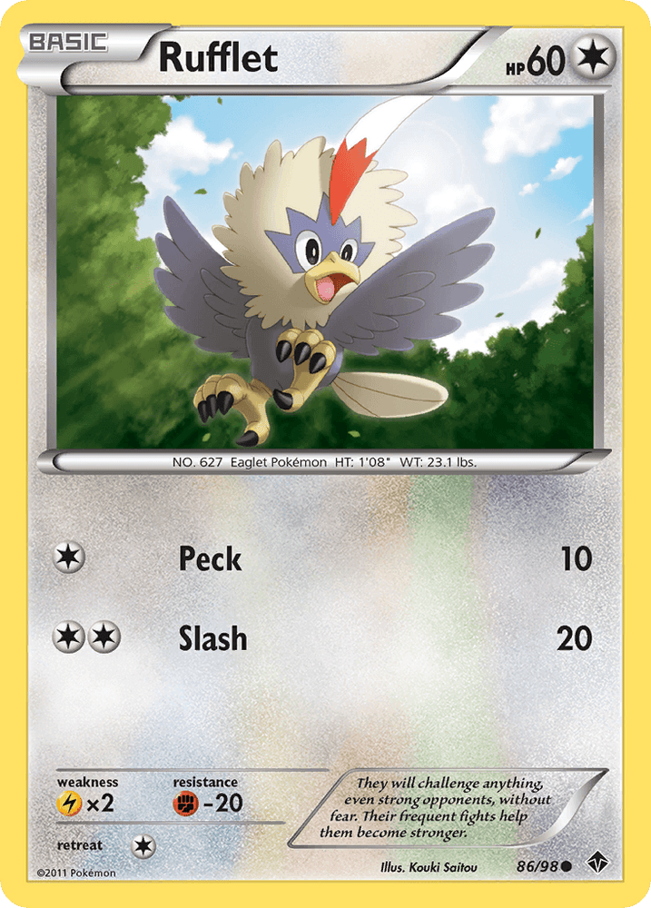 Rufflet (86/98) [Black & White: Emerging Powers] (Online Only)