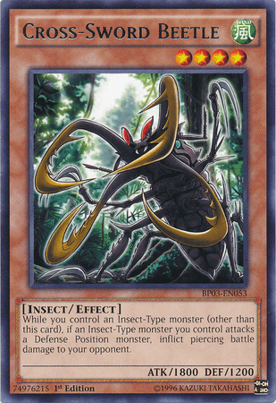 Cross-Sword Beetle [BP03-EN053] Rare (ONLINE ORDER ONLY)