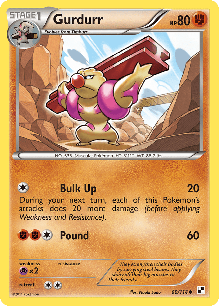 Gurdurr (60/114) [Black & White: Base Set] (Online Only)