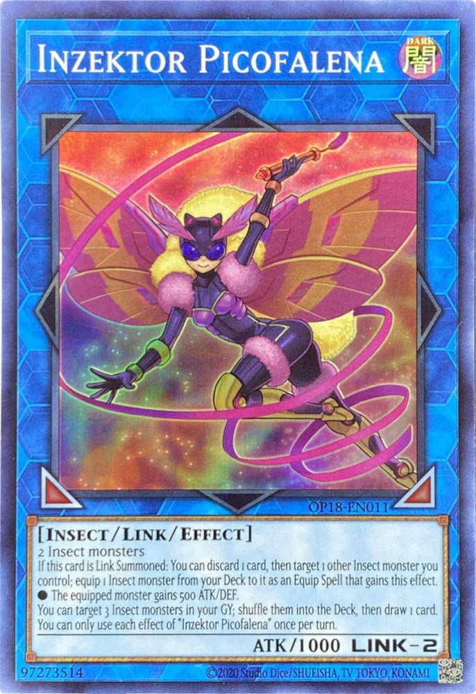 Inzektor Picofalena [OP18-EN011] Super Rare (ONLINE ORDER ONLY)