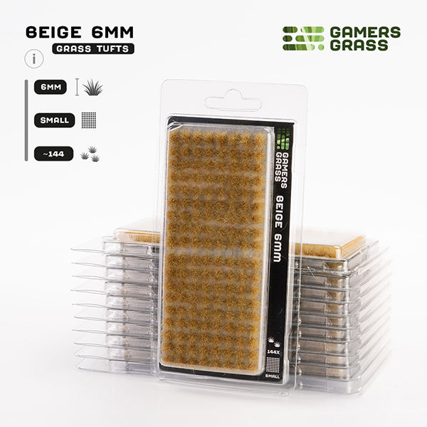 Gamers Grass Tufts: Beige 6mm- Small (ONLINE ORDER ONLY)