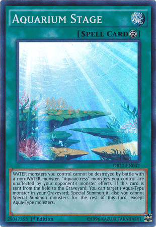 Aquarium Stage [DRL2-EN042] Super Rare (ONLINE ORDER ONLY)