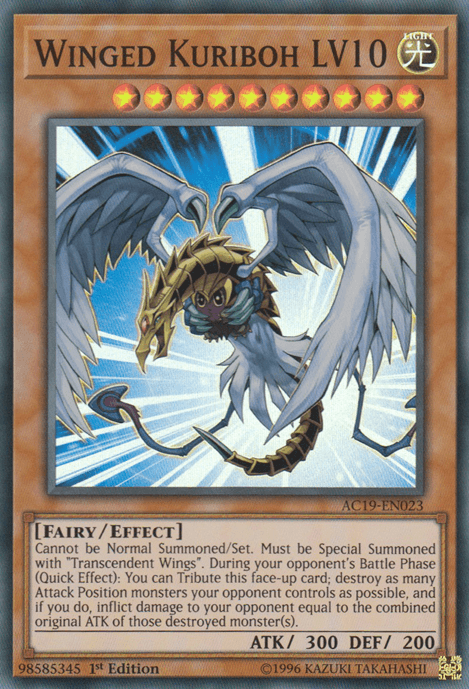 Winged Kuriboh LV10 [AC19-EN023] Super Rare (ONLINE ORDER ONLY)