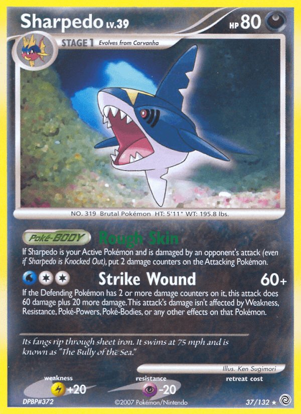 Sharpedo (37/132) [Diamond & Pearl: Secret Wonders] (Online Only)