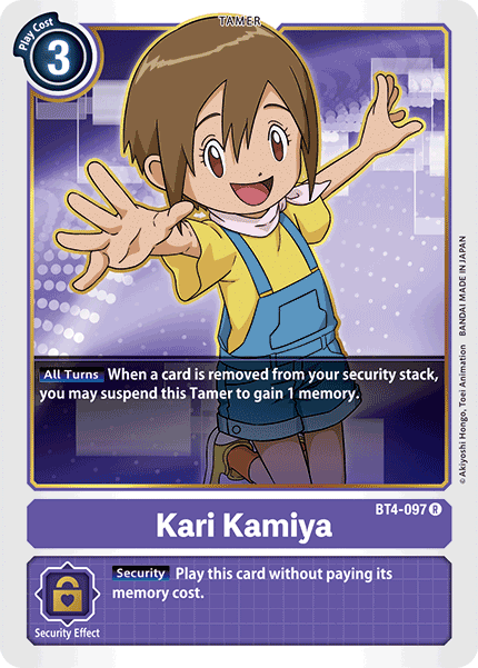 Kari Kamiya [BT4-097] [Great Legend] (ONLINE ORDER ONLY)
