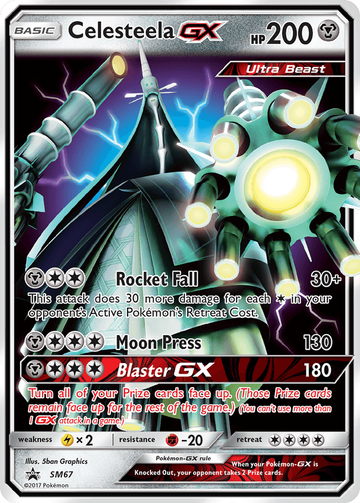Celesteela GX (SM67) [Sun & Moon: Black Star Promos] (Online Only)