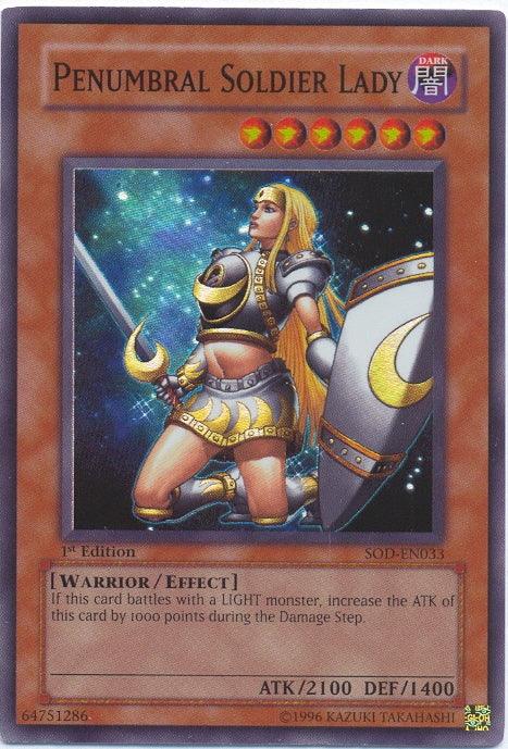 Penumbral Soldier Lady [SOD-EN033] Super Rare (ONLINE ORDER ONLY)