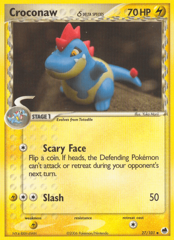 Croconaw (27/101) (Delta Species) [EX: Dragon Frontiers] (Online Only)