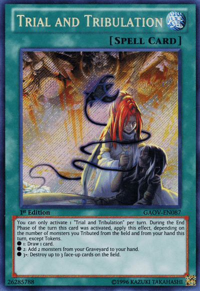 Trial and Tribulation [GAOV-EN087] Secret Rare (ONLINE ORDER ONLY)