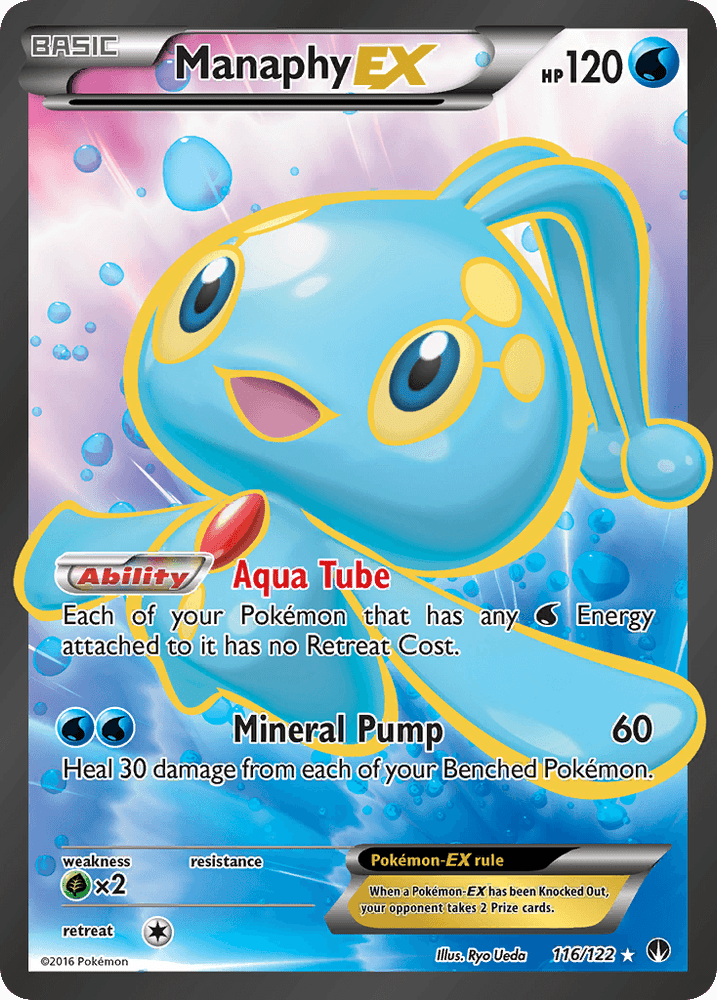 Manaphy EX (116/122) [XY: BREAKpoint] (Online Only)