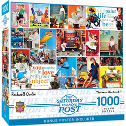 Saturday Evening Post - Rockwell Quotes 1000 Piece Jigsaw Puzzle