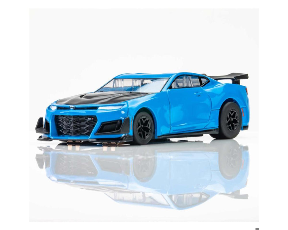 AFX 2021 Camaro ZL1 HO Slot Car (Rapid Blue) (LWB) (Mega G+) 22079 (ONLINE ORDER ONLY)