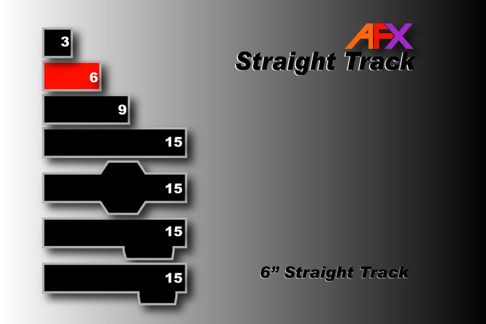 AFX Racing Track Straight 6" (2pcs) 70608 (ONLINE ORDER ONLY)
