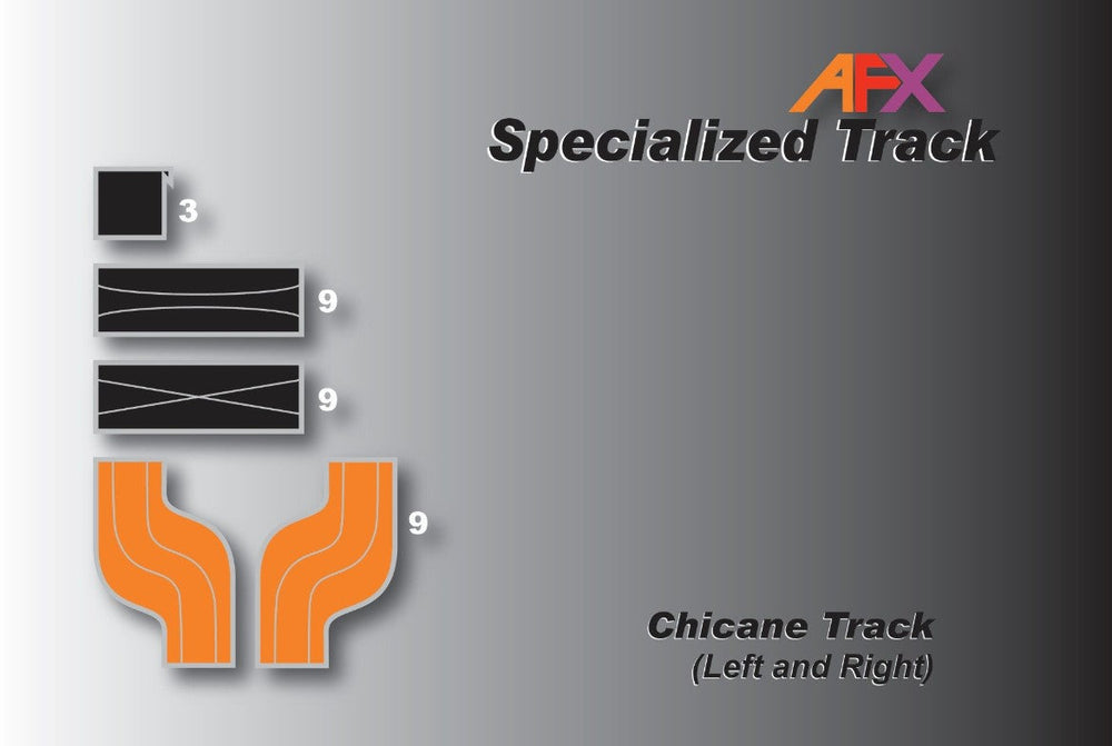 AFX Racing Track Chicane Set Left & Right 70617 (ONLINE ORDER ONLY)