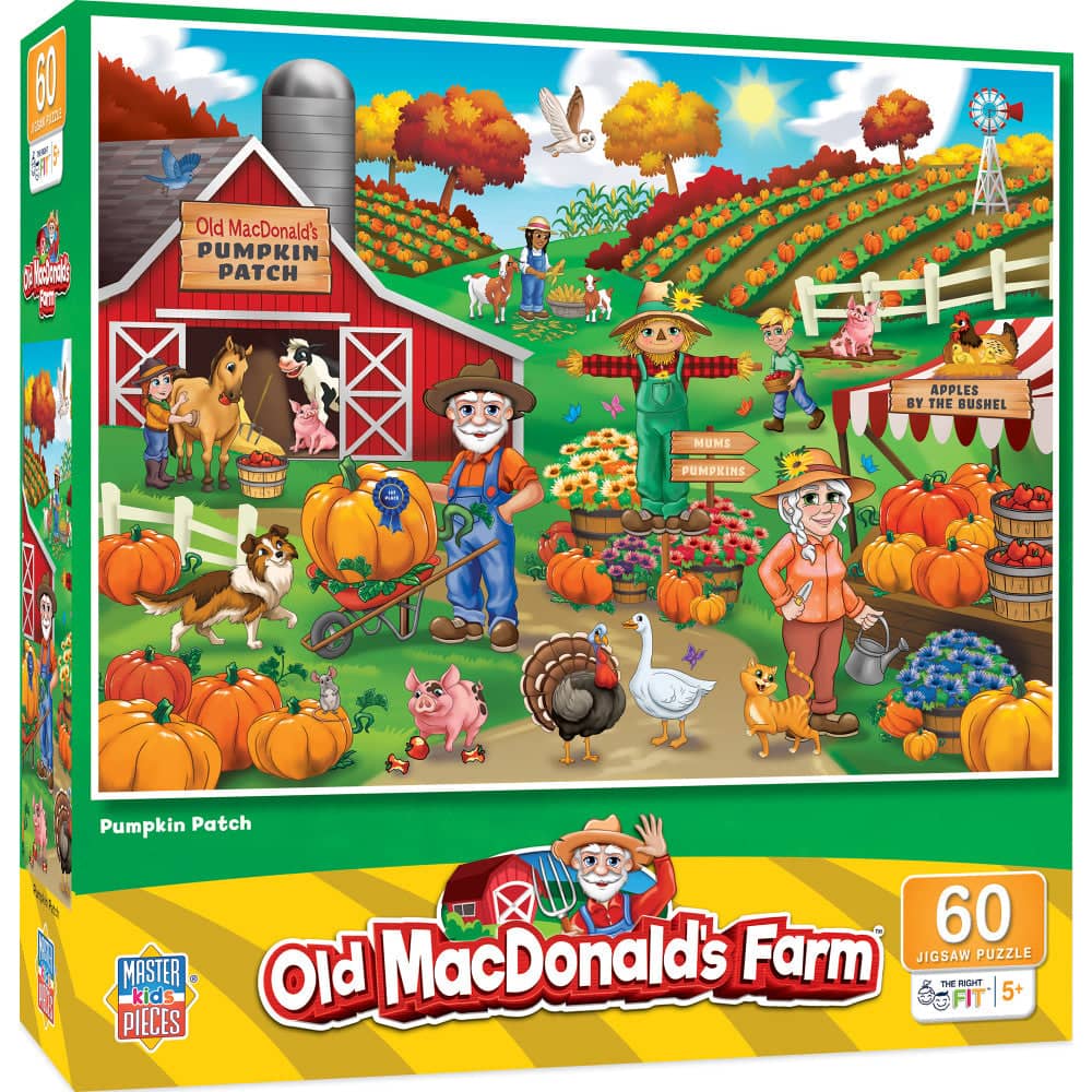 Old MacDonald's Farm - Pumpkin Patch 60 Piece Jigsaw Puzzle