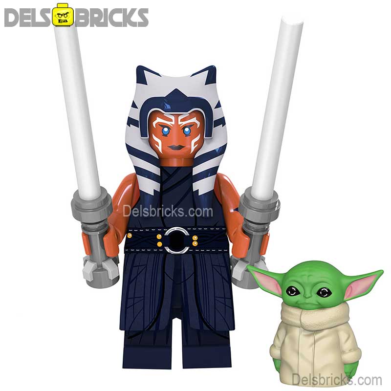 Ahsoka Tano & Grogu Lego Star Wars custom Minifigures (ONLINE ORDER ONLY)
