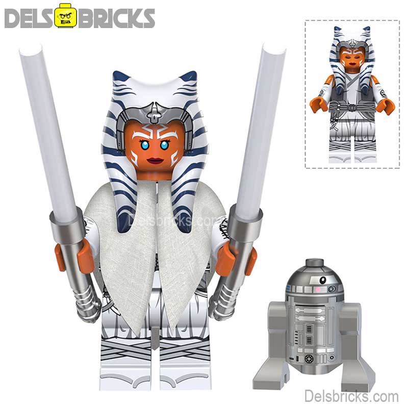 Ahsoka Tano & Droid Lego Star Wars custom Minifigures (ONLINE ORDER ONLY)