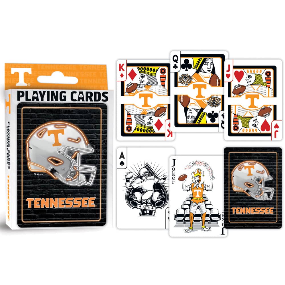 Tennessee Volunteers Neon-Styled Playing Cards - 54 Card Deck (ONLINE ORDER ONLY)