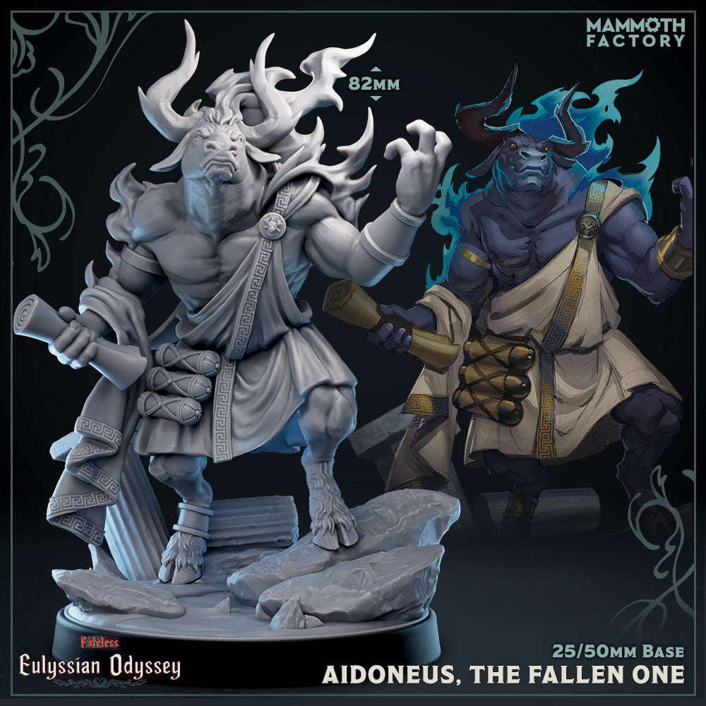Aidoneus, The Fallen One (Male Minotaur God) (Online Only)