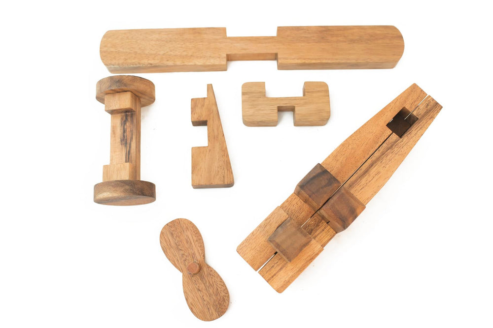 3D Wooden Construction Airplane Puzzle For Kids (Online Order Only)